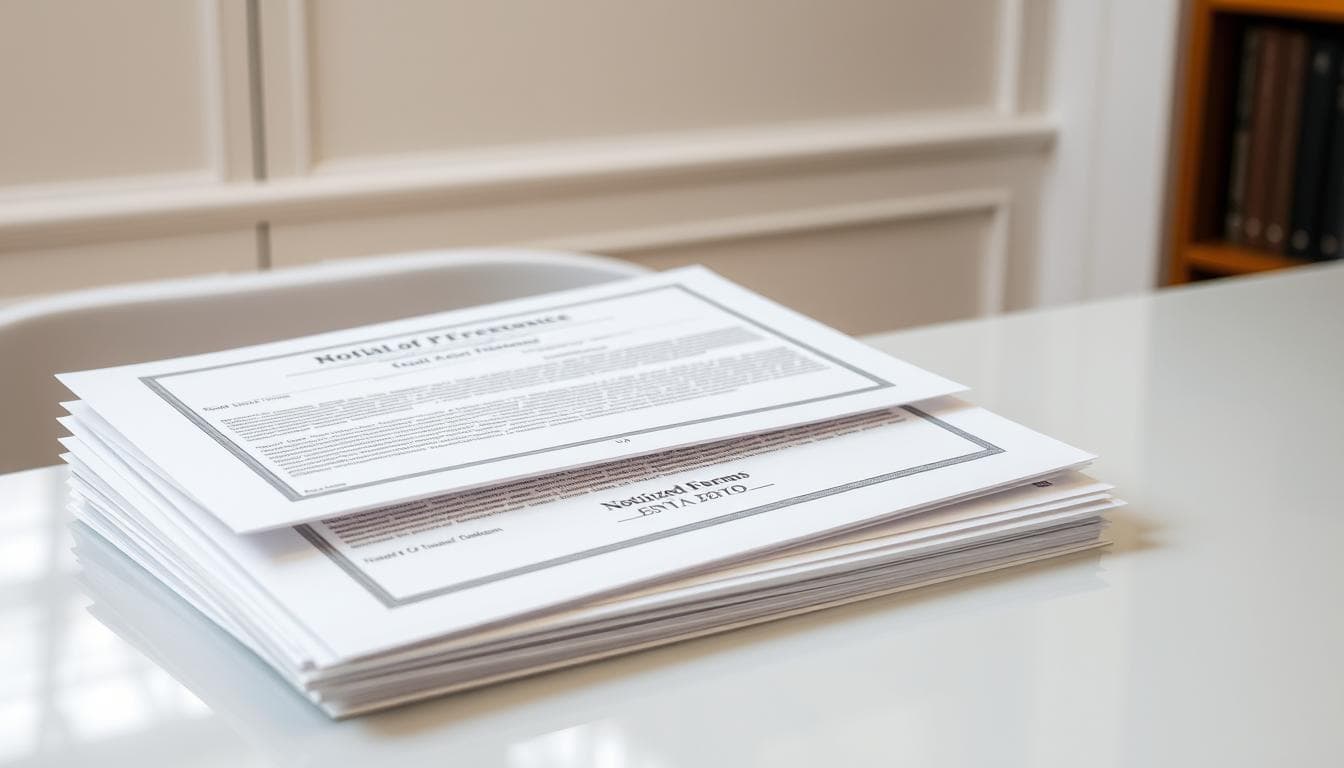 notarized forms sample