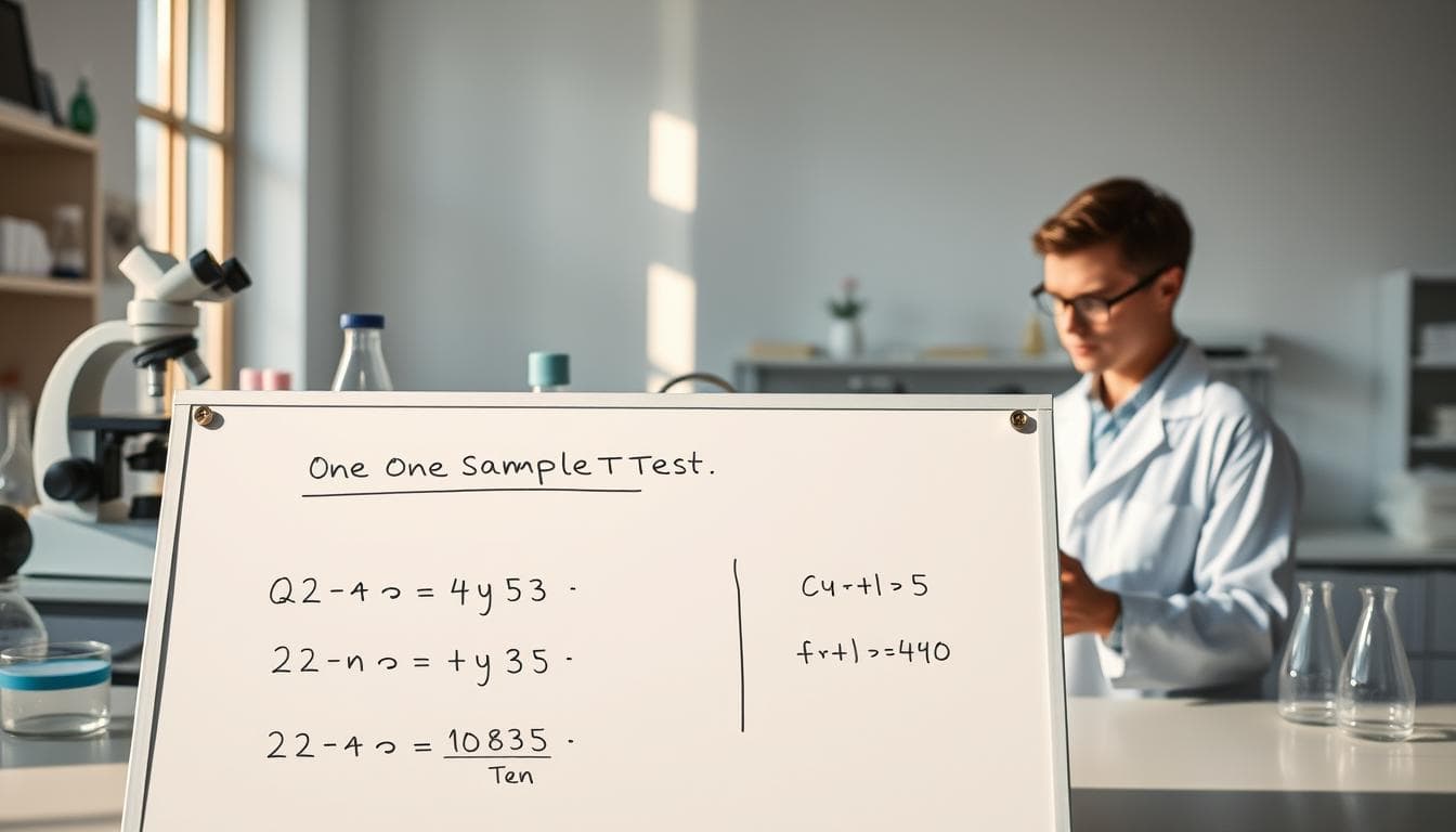 one-sample t-test formula