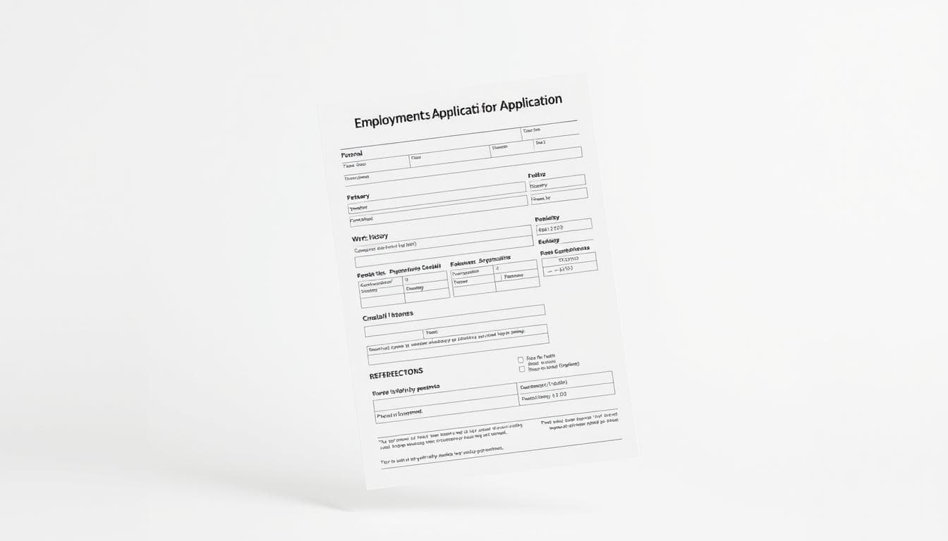 printable employment application