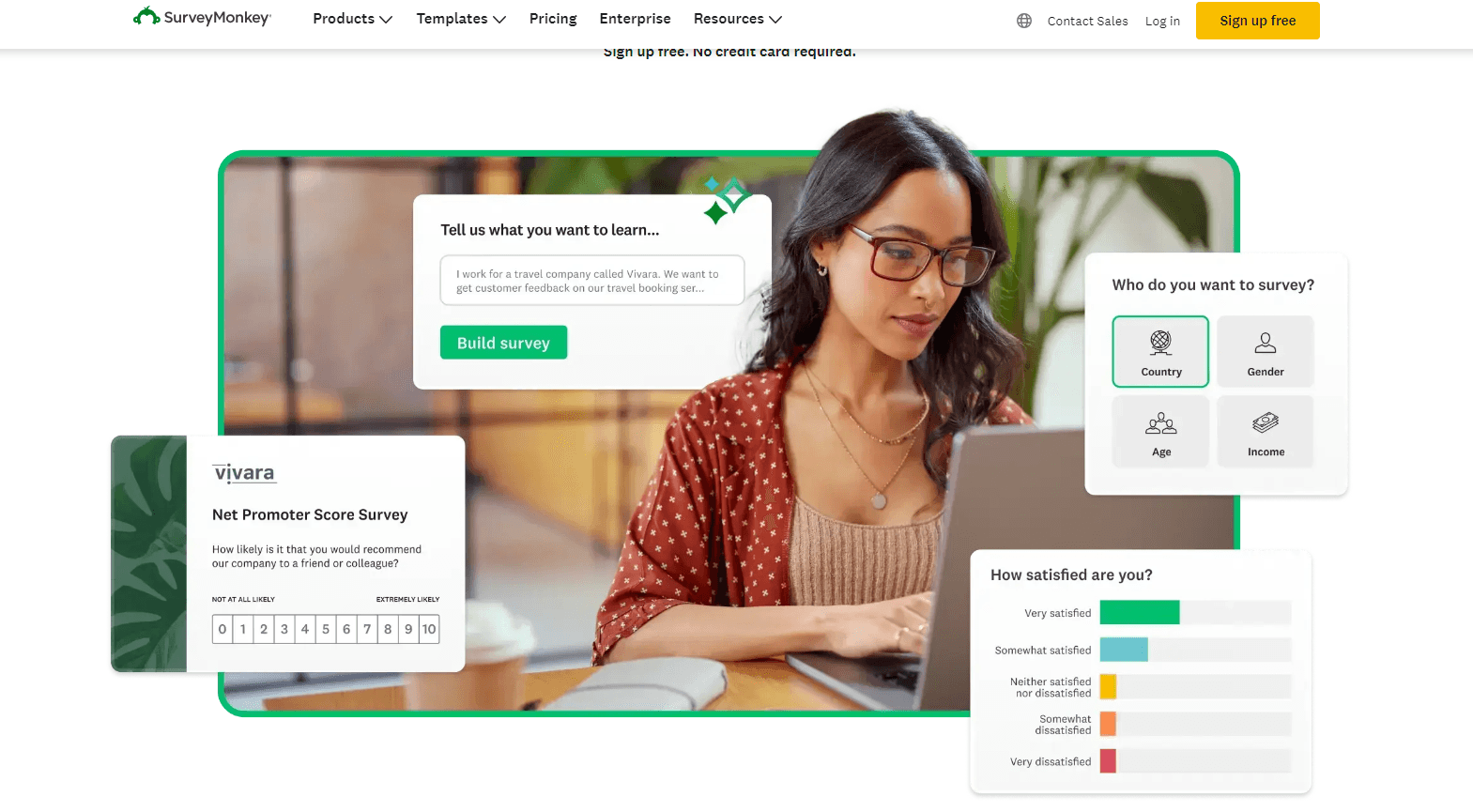 SurveyMonkey Home Page